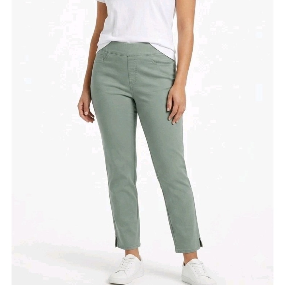 Gloria Vanderbilt Women's Green Skinny Pants Size 10